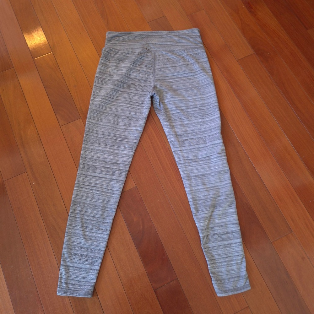 Athleta Leggings Women Gray Excellent Space Dye High Rise Yoga Pants No Size Tag